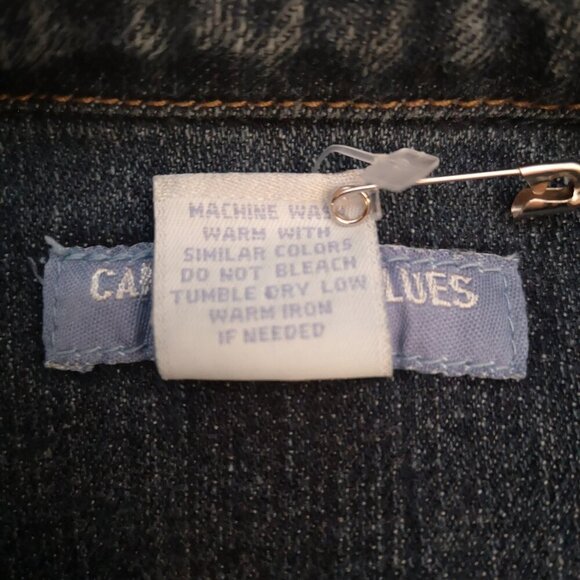Canyon River Blues Stretch Ladies Medium Wash Size Large Jean Jacket - Picture 5 of 11